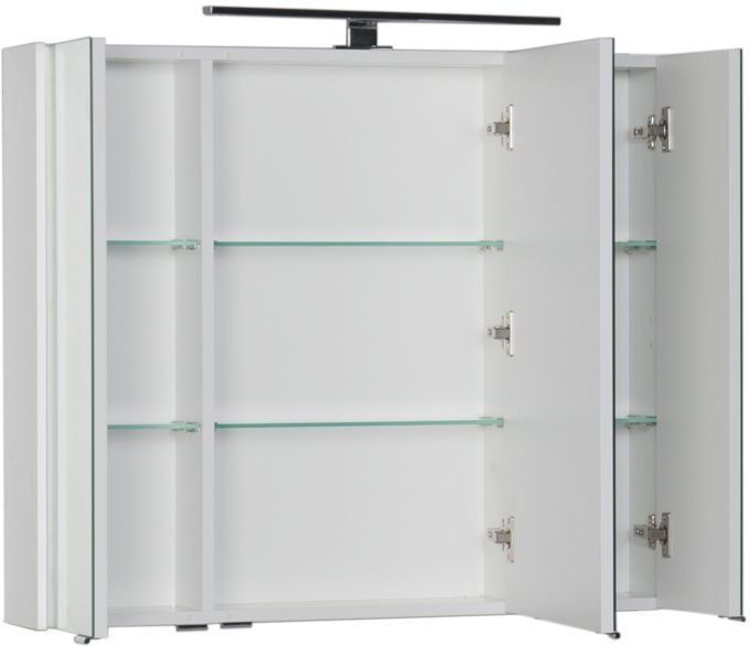 Приобрести aquanet зеркальный шкаф латина 90 см, белый