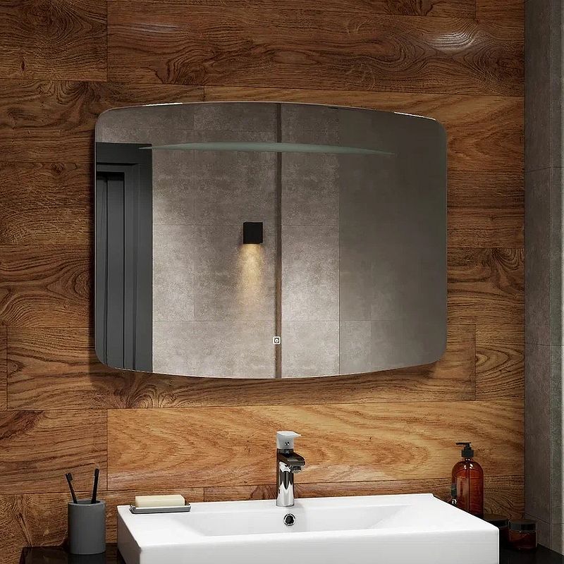 Приобрести continent зеркало с подсветкой rapid 100х70 см, сенсорный включатель, белое