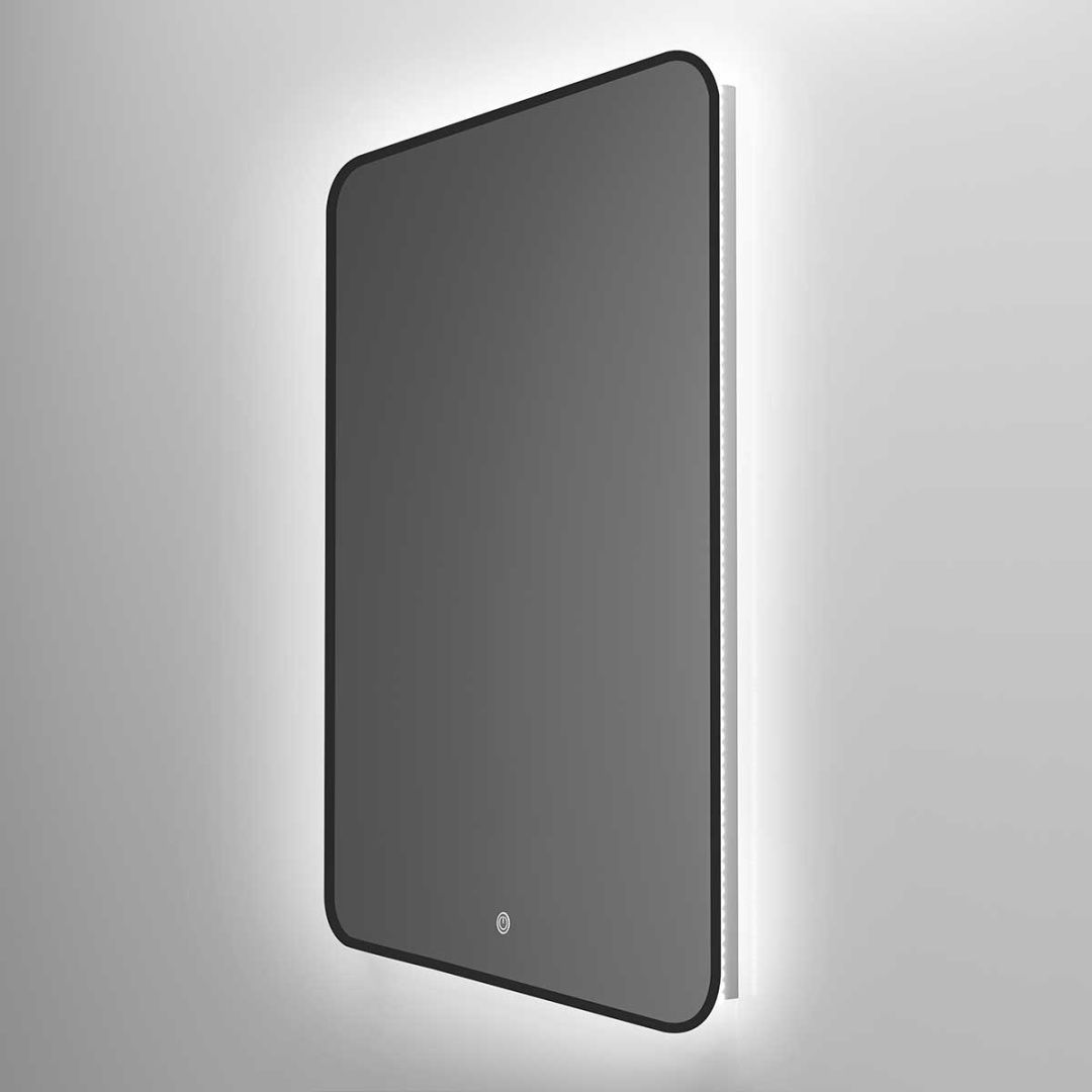Приобрести vincea зеркало 60х80 см, с led подсветкой, сенсор, диммер, черное vlm-3vc600b
