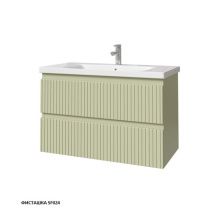 Caprigo Тумба с раковиной FORTE STRIPE 90 см, фисташка