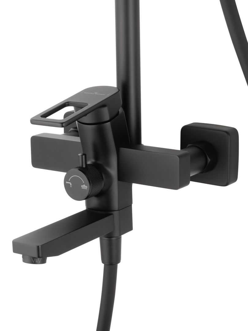 Приобрести душевая система wonzon & woghand frame, черный матовый (ww-88739010-mb)