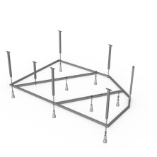 Mirsant Каркас сварной для ванны Ялта 130х90 см, стальной М12, УТ000085436