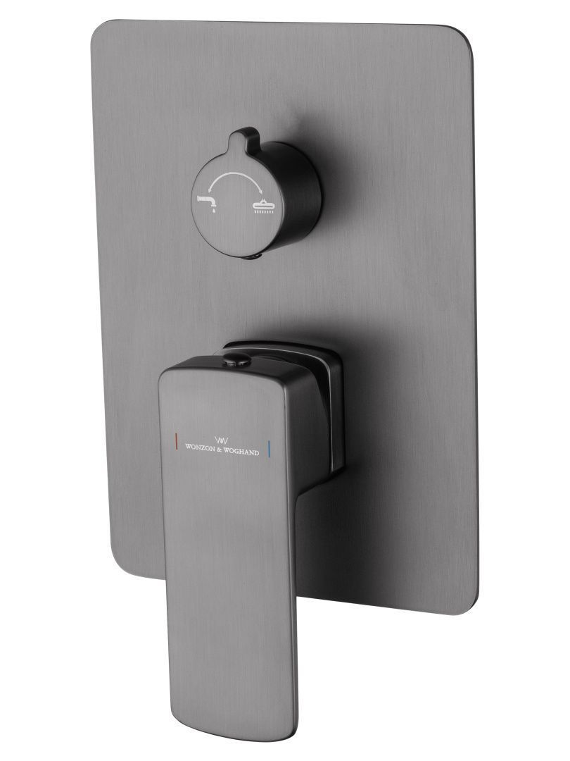 Приобрести душевая система встраиваемая wonzon & woghand edge, темный графит (ww-88939003-bgm)