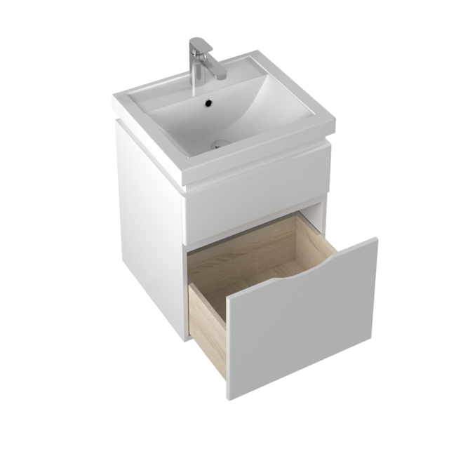 Приобрести briz тумба подвесная city 50 см, белая, т18-50