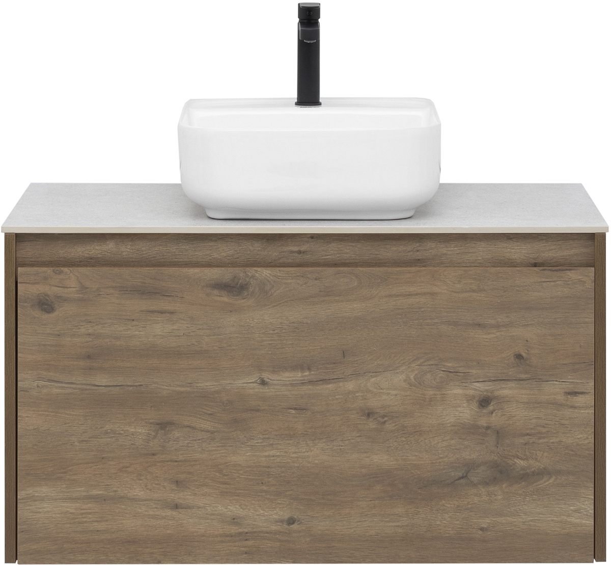 Приобрести aquanet тумба со столешницей nova lite 90 см, дуб рустикальный (1 ящик)