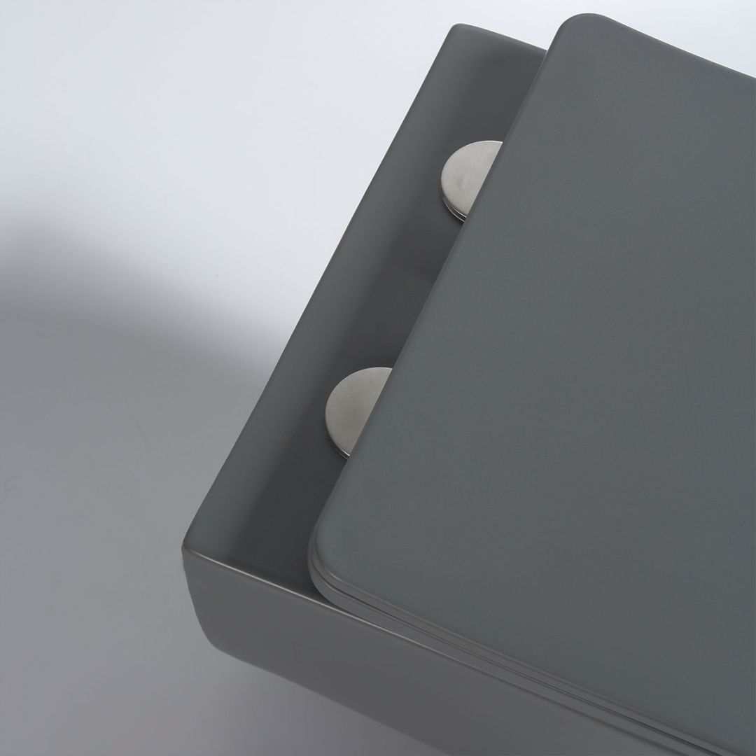 Приобрести vincea унитаз подвесной evo, ультратонкое сиденье, микролифт, антрацит матовый vt1-34sma