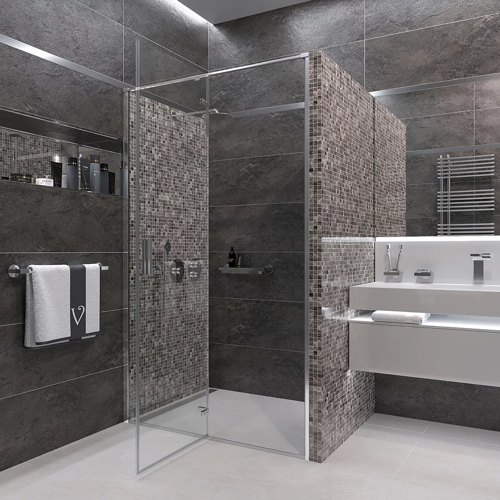 Приобрести veconi душевая дверь vianno vn-73, 90x195 см, хром, прозрачное vn73-90-01-c4