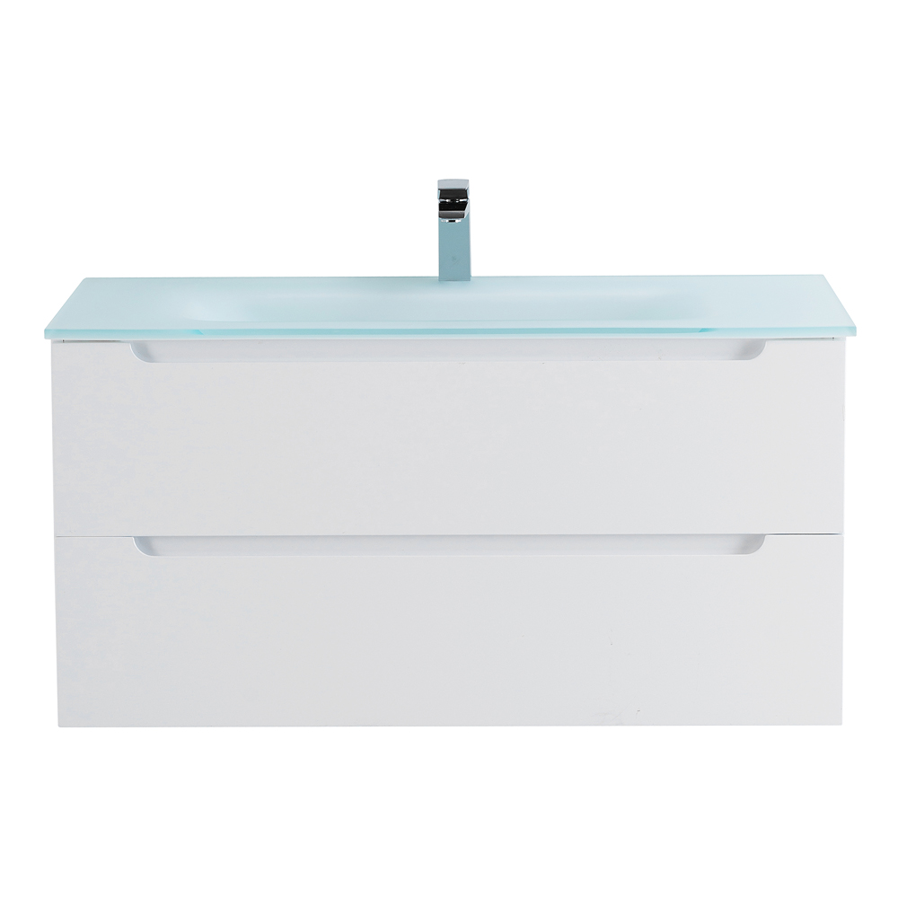 Приобрести belbagno тумба с раковиной etna 100 см, подвесная bianco opaco, стеклянная раковина