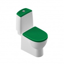 Sanita Luxe Best Унитаз-компакт с салатовой крышкой и сидением микролифт