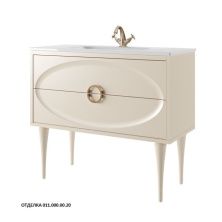 Caprigo Тумба с раковиной MILANO 105 см, кремовая, эмаль