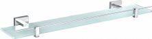 Стеклянная полка для ванной WONZON & WOGHAND POLO, Хром (WW-8927)