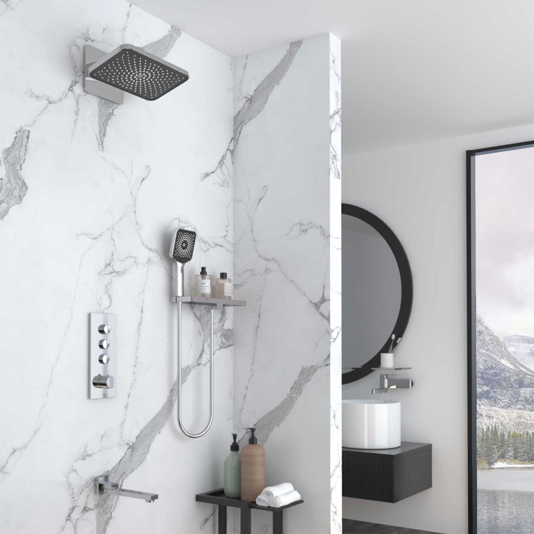 Приобрести vincea встраиваемая душевая система inspire с термостатом, хром vsfw-433ti4rch