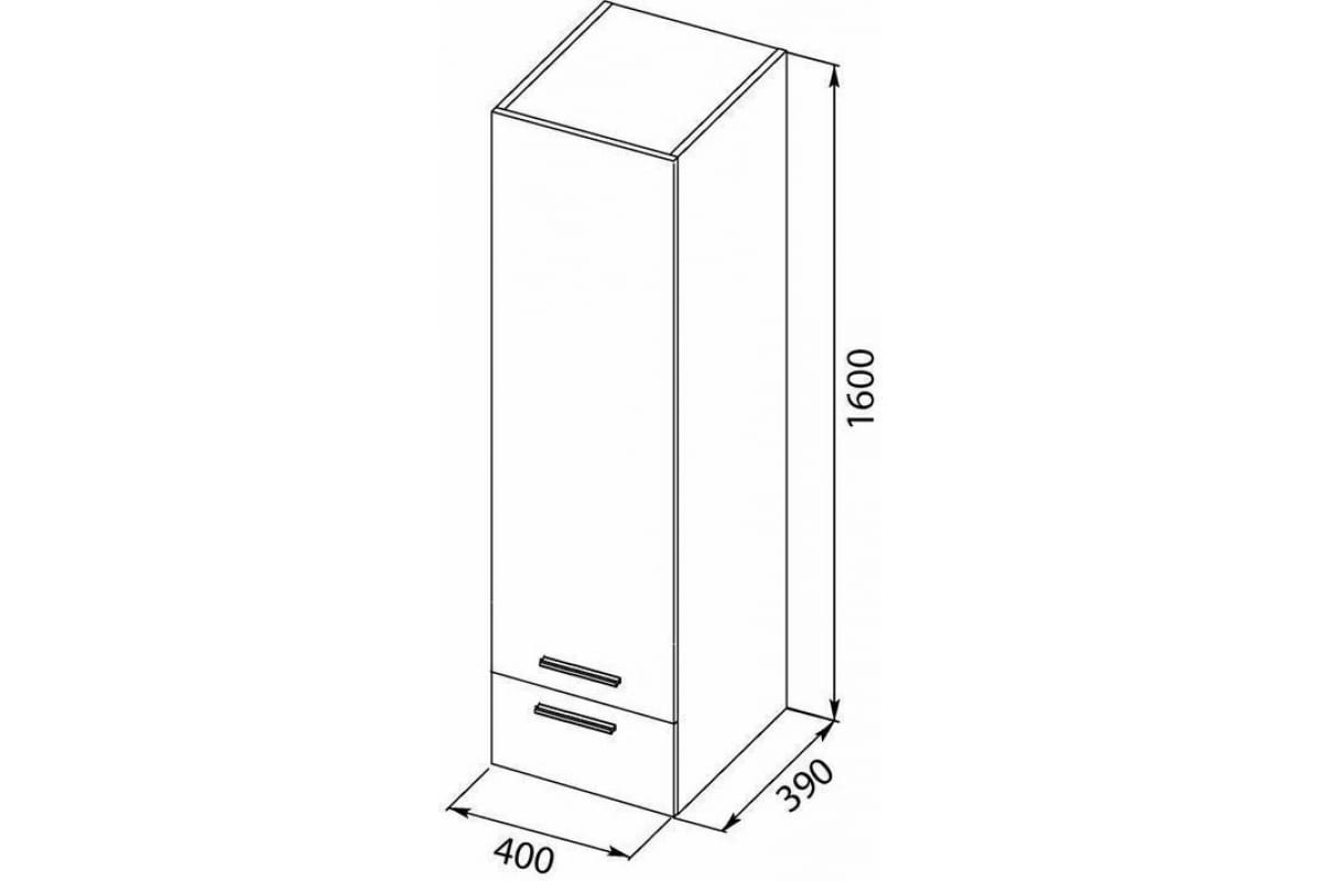 Приобрести aquanet пенал верона 40 см, белый (подвесной)
