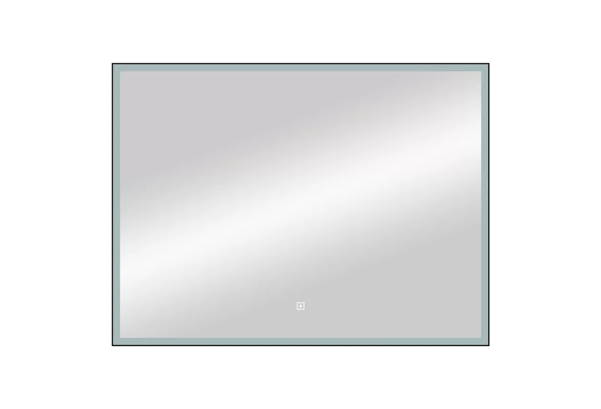 Приобрести continent зеркало с подсветкой sting black 100х70 см, черное