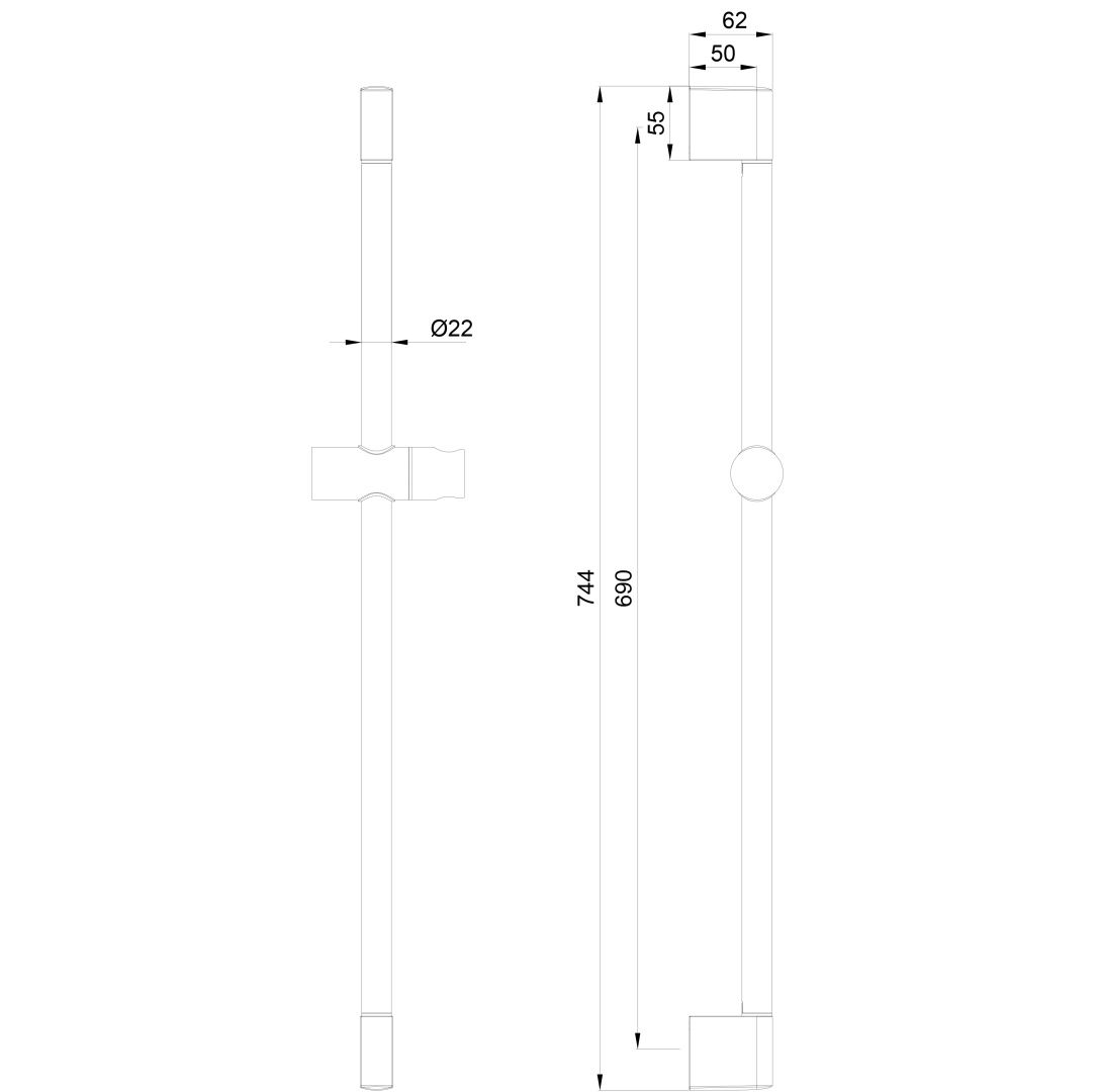 Приобрести душевая штанга wonzon & woghand, хром (ww-sl03-cr)