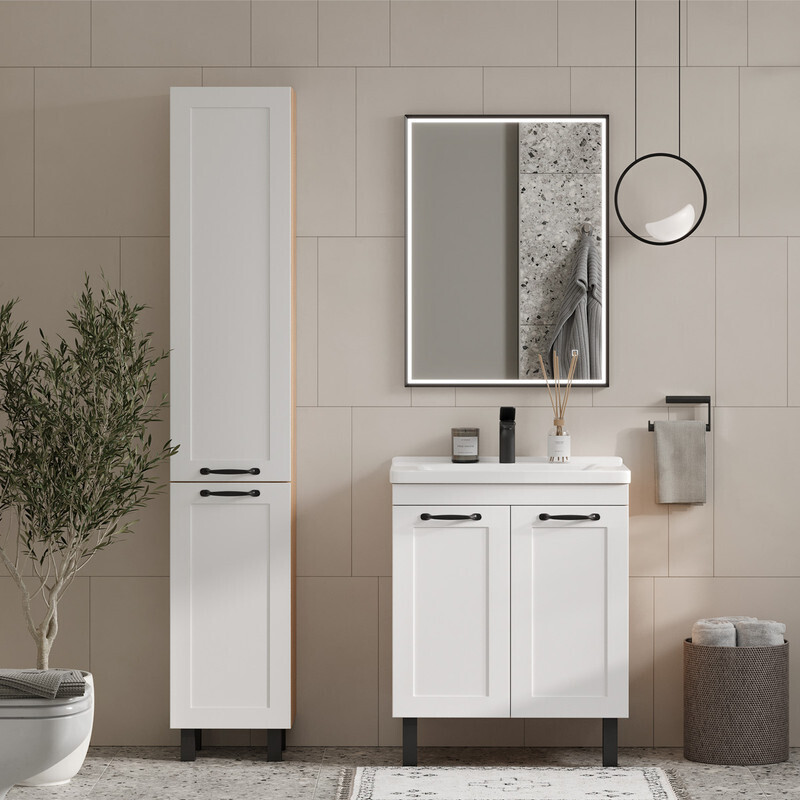 Приобрести equil пенал напольный lago 35 см, белый pnlago35-04