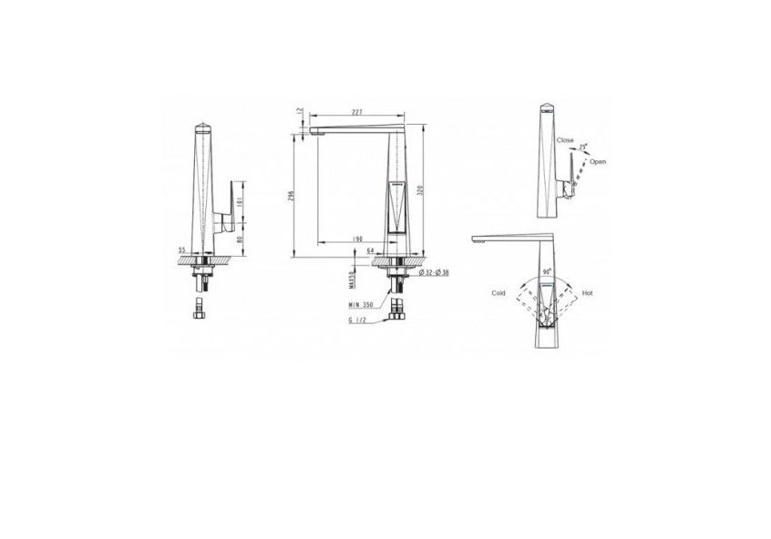 Приобрести смеситель для ванны bravat iceberg f65299c-b-rus