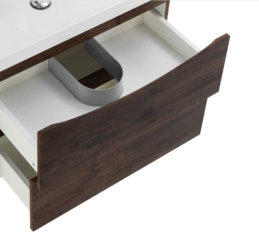 Приобрести тумба подвесная с раковиной belbagno marino-600-2c-so-rw-p 60 см, rovere moro