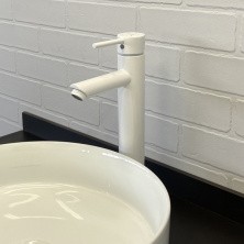 Comforty Смеситель для раковины, белый, FC018B-CKBT