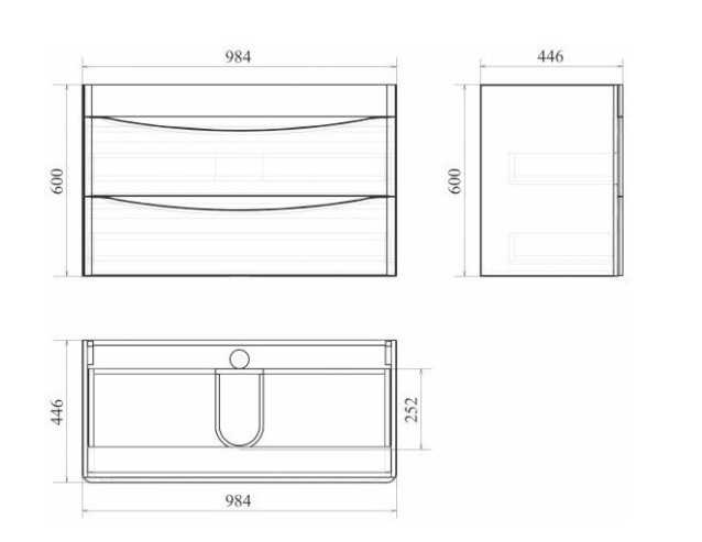 Приобрести mirsant тумба подвесная bravo 100 см с раковиной adel 100, ут000087271