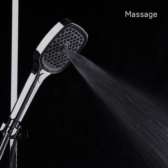 Приобрести iddis душевая лейка slide 3f 256,7мм, трехрежимная, хром sli3f0ci18