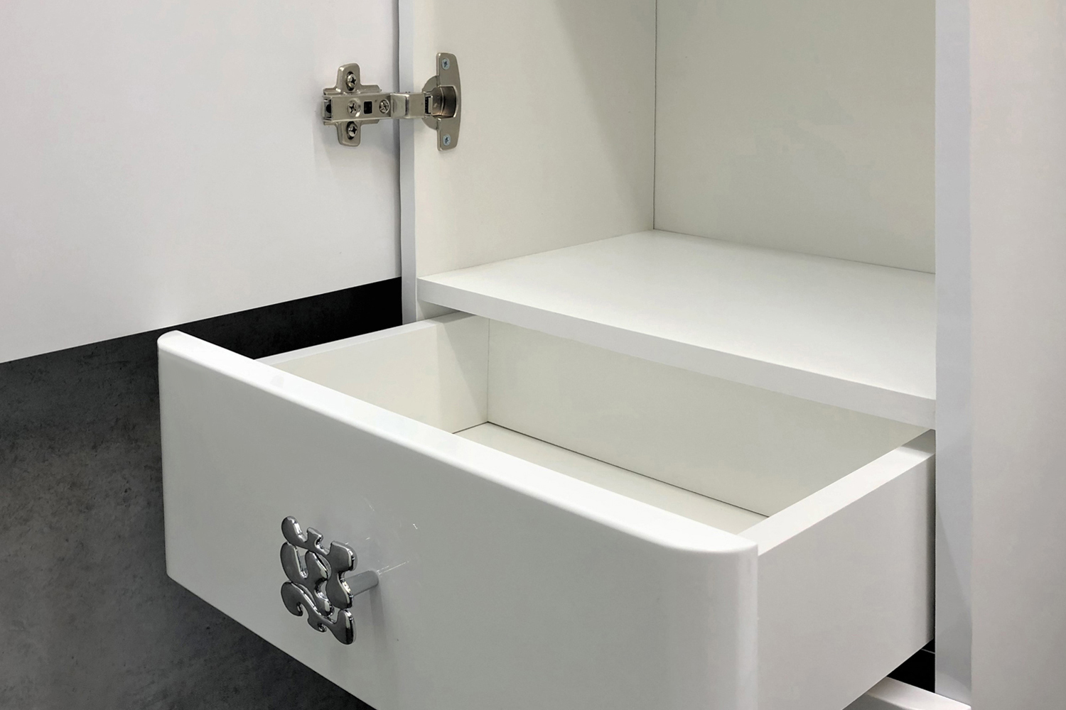 Приобрести сomforty пенал "монако-40" левая белый глянец