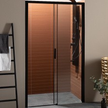 Aquanet Душевая дверь Pleasure AE60-N-150H200U-BT 150, прозрачное стекло