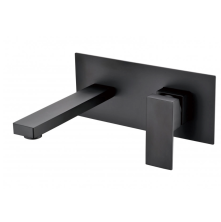 Grocenberg Встраиваемый смеситель для раковины, черный матовый GB588BL