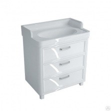 Тумба напольная с раковиной Kerama Marazzi POMPEI 80 см, белый PO.80.3\WHT