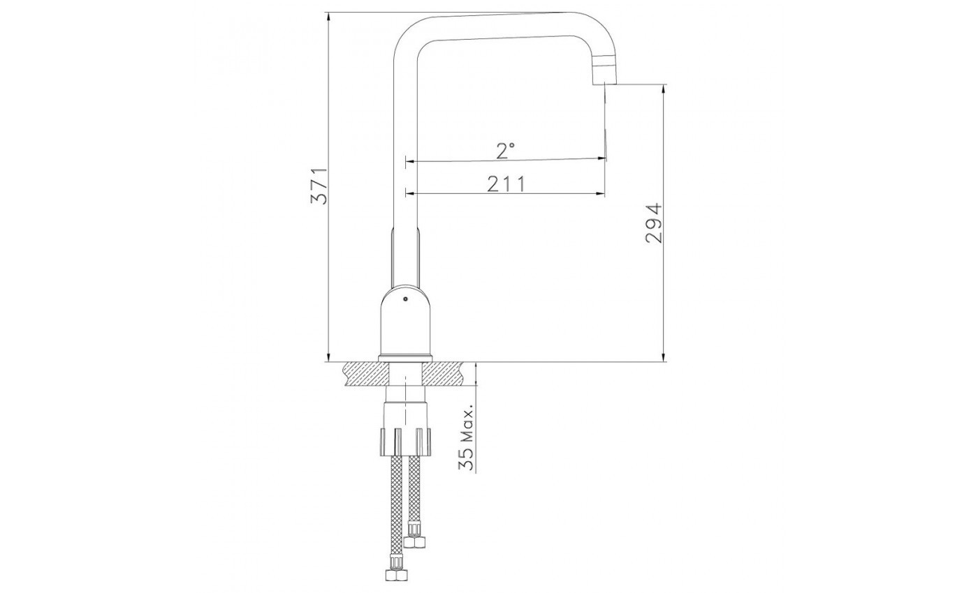 Приобрести lemark смеситель для кухни expert с подключением к фильтру, сталь lm5073s