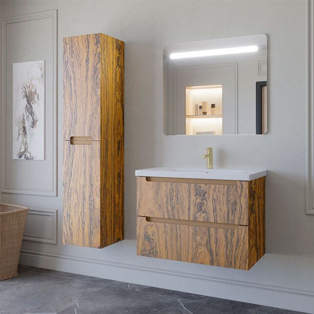 Приобрести caprigo тумба с раковиной termin-albero 80 см, палисандр, шпон