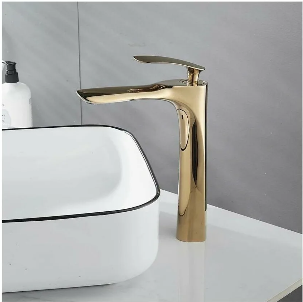 Приобрести grocenberg смеситель для раковины, высокий, золото gb3001go