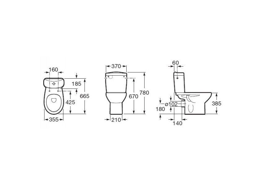 Приобрести напольный унитаз-компакт roca victoria косой выпуск 7.3423.9.u00.0; 7.3413.9.z00.0