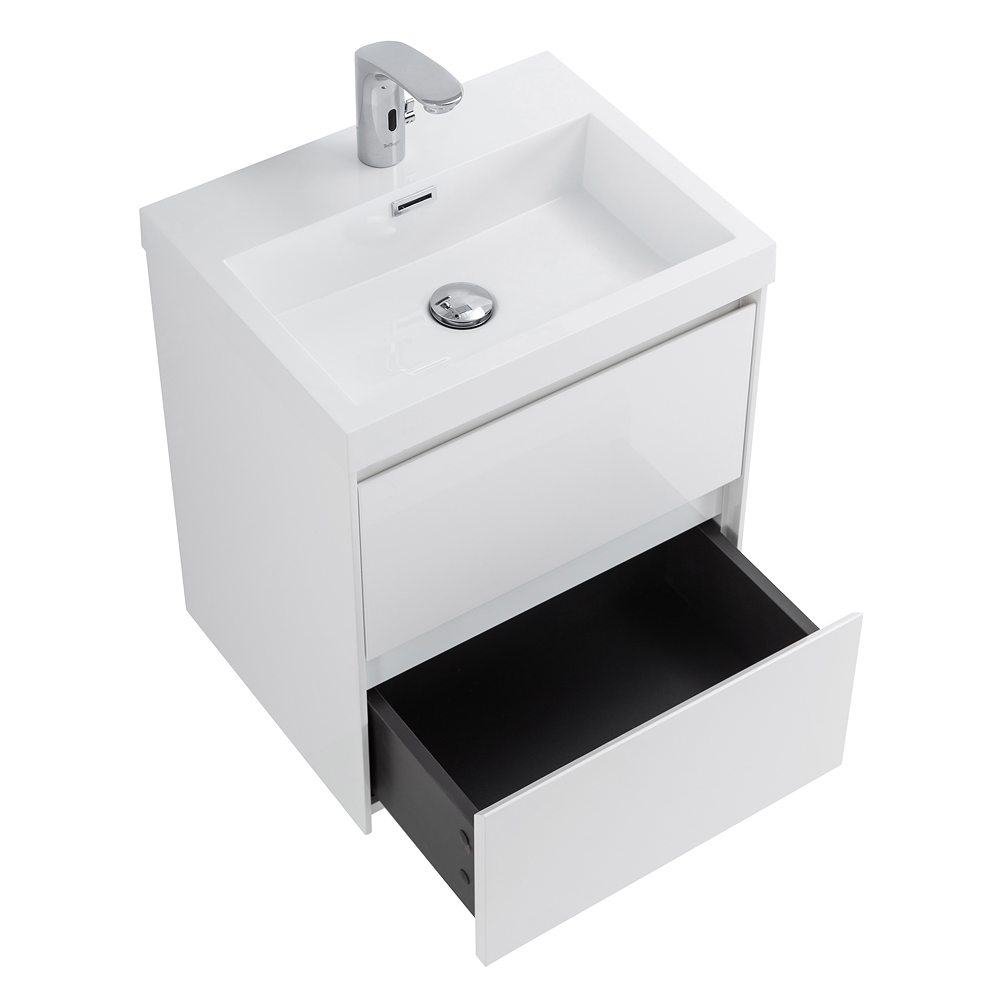 Приобрести belbagno тумба с раковиной pietra mini 50 см, подвесная bianco lucido, белая раковина
