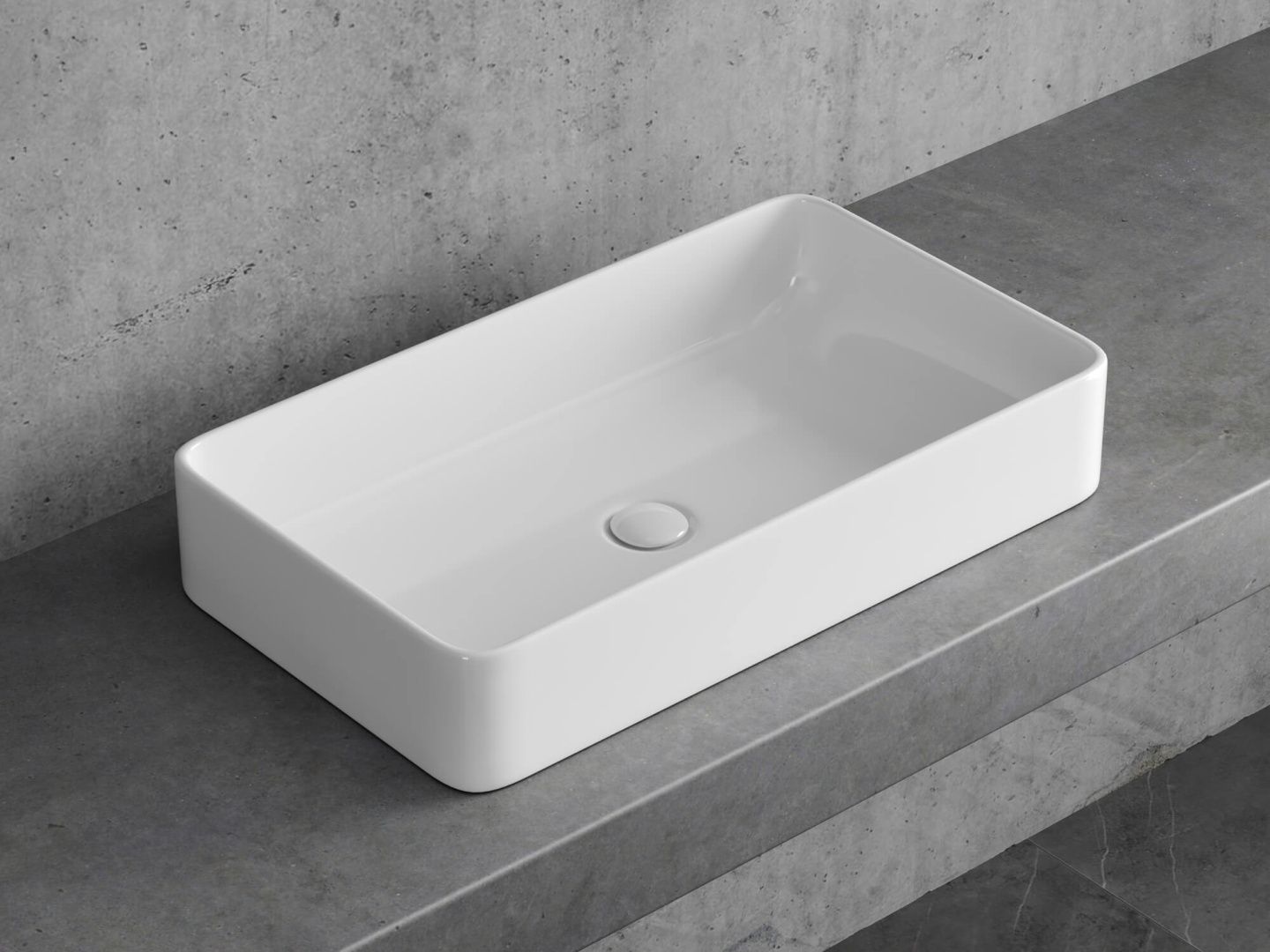 Приобрести hayzburg накладная раковина чаша 61х35 см, белая hb-0038