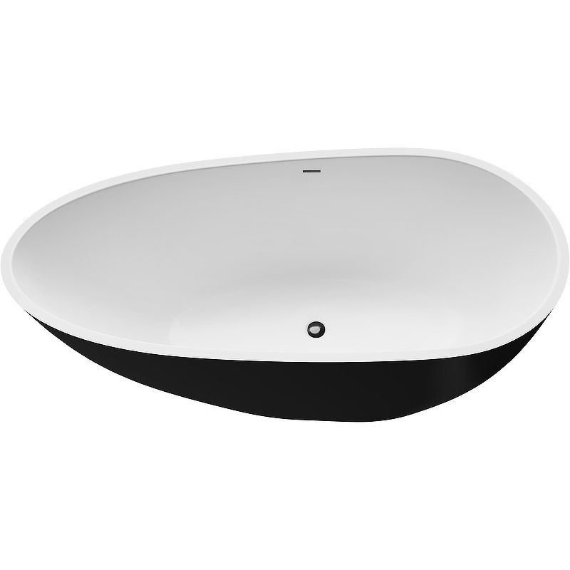 Приобрести grossman отдельностоящая ванна fly 170x80 см, черная матовая gr-1102mb