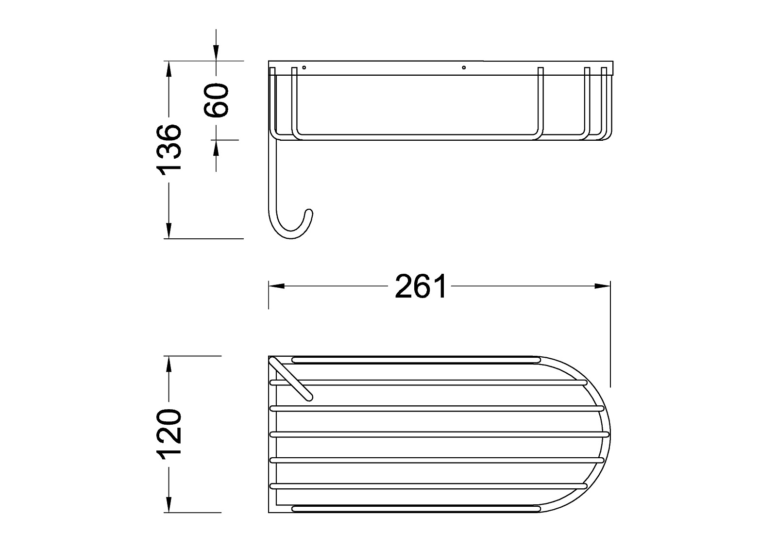 Приобрести полка timo nelson 150080/00 хром