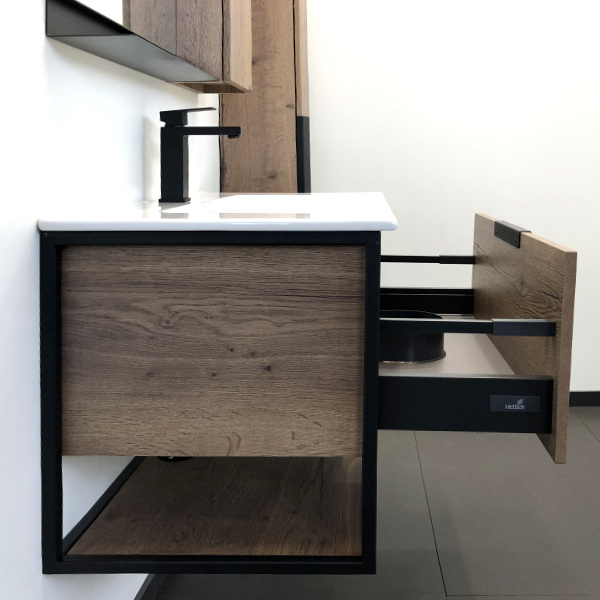 Приобрести сomforty тумба с раковиной "бонн-90" дуб темный , белая раковина