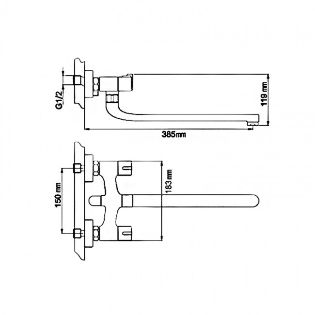 Приобрести gappo смеситель для ванны и душа g2249, хром 86605
