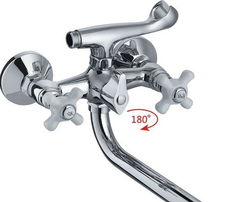 Приобрести haiba смеситель для ванны 223мм, хром hb-2018