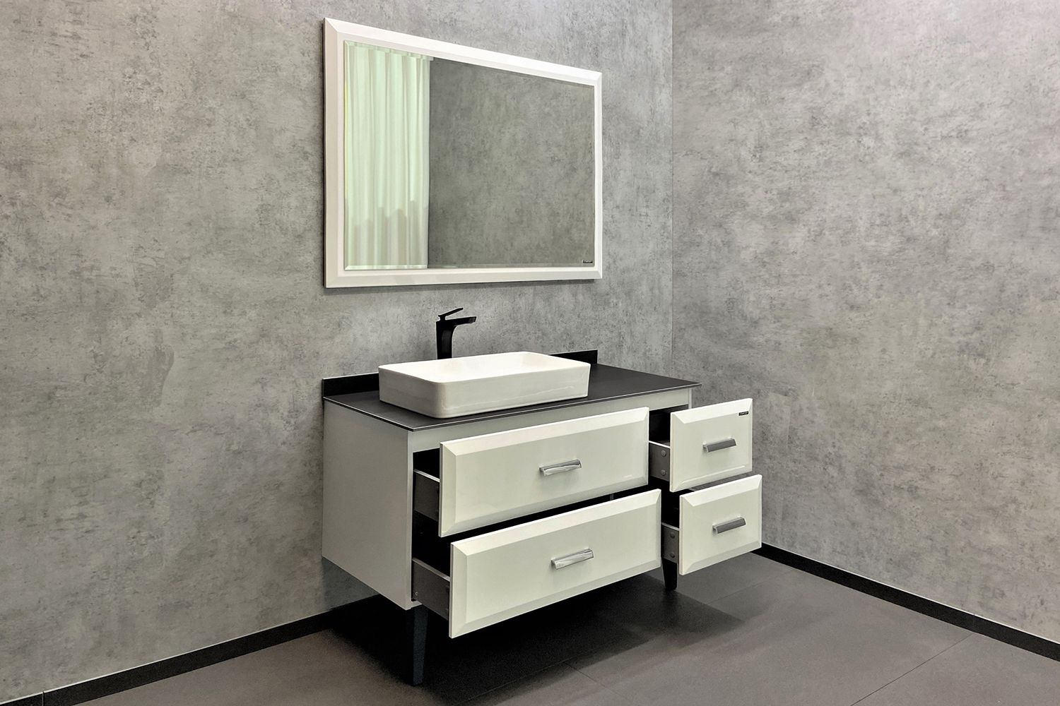 Приобрести сomforty тумба со столешницей и раковиной империя-120 белая