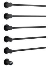 Полотенцесушитель электрический встраиваемый WONZON & WOGHAND MÜNCHEN, Черный матовый (WW-A355-MB)