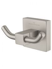 Двойной крючок для ванной WONZON & WOGHAND POLO, Брашированный никель (WW-8925-BN)