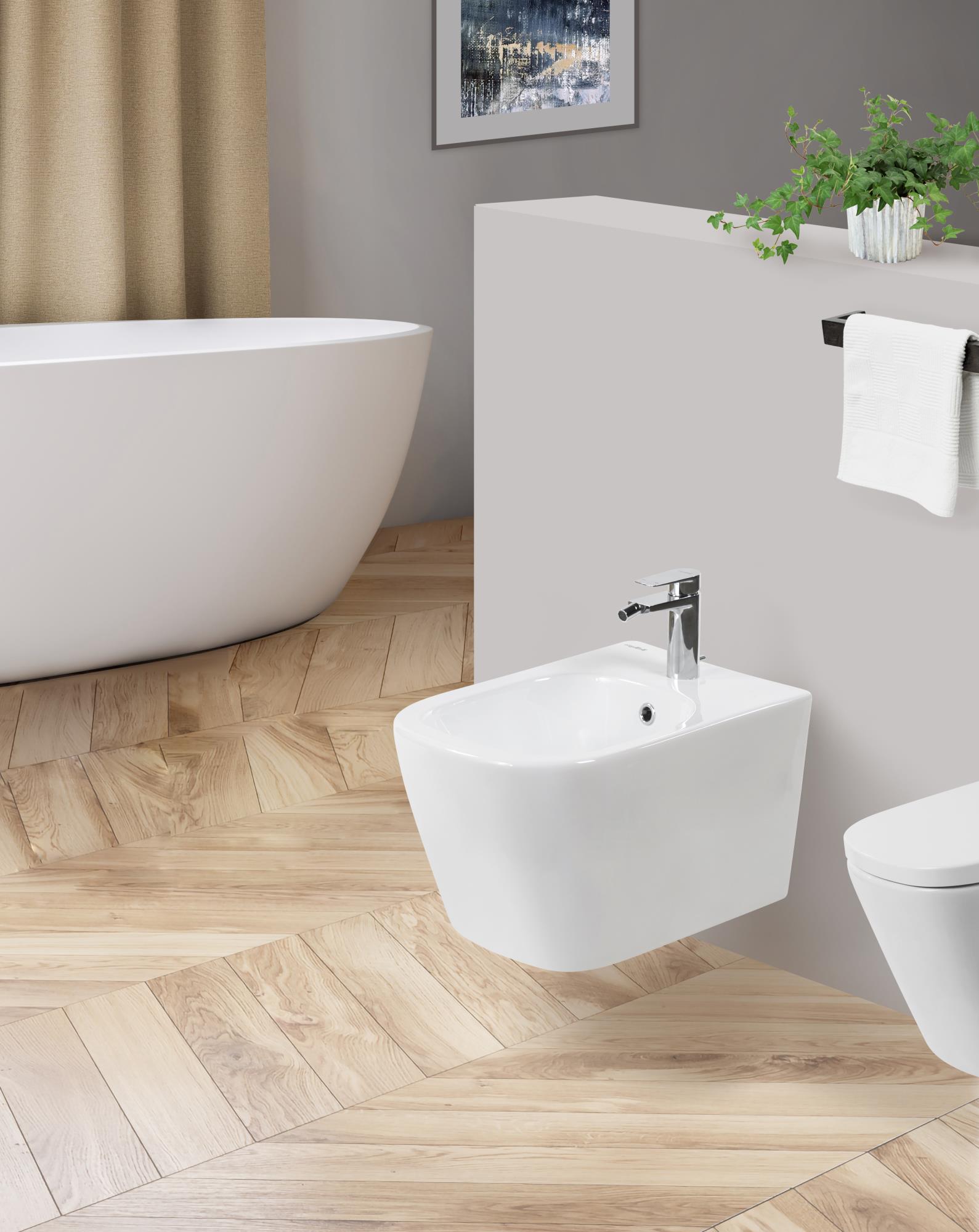 Приобрести belbagno биде подвесное albano, белое bb120bh