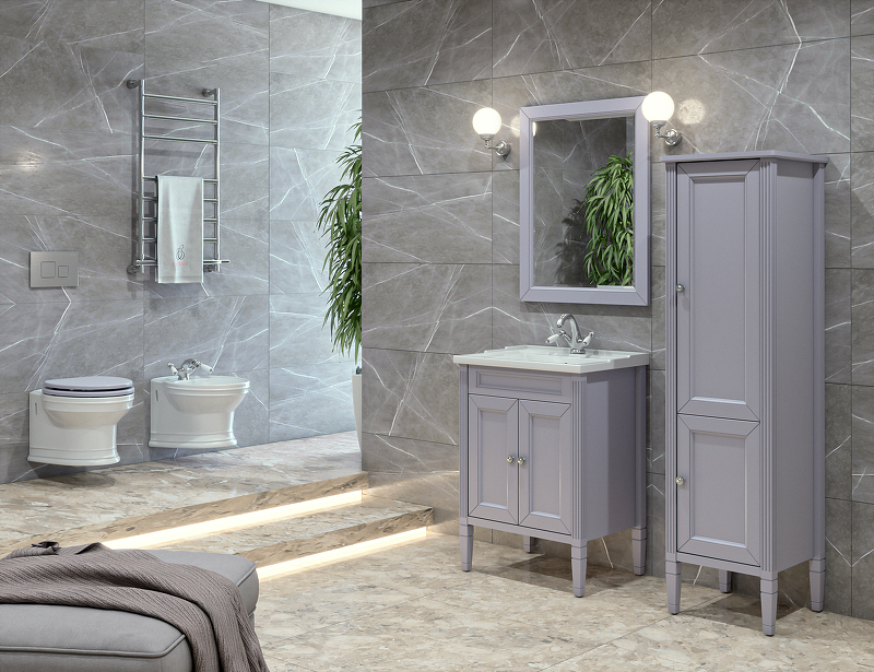 Приобрести caprigo зеркало albion promo 80 см, серое 33336-113.000.00.05