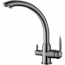 HAIBA Смеситель для кухни 323мм, сатин HB-76846