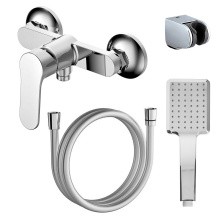 Azario Смеситель для душа Elvis 215мм, хром AZ-WWK338155C