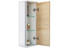 Шкафчик навесной Aqwella Miami 25 см Mai.04.25, белый/дуб сонома