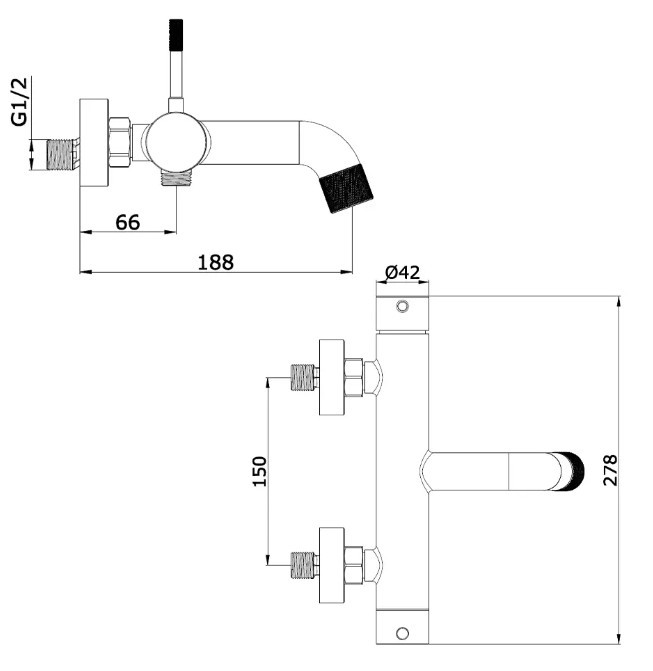 Приобрести cмеситель для ванны vieir eler 288 мм, матовое золото v403531s