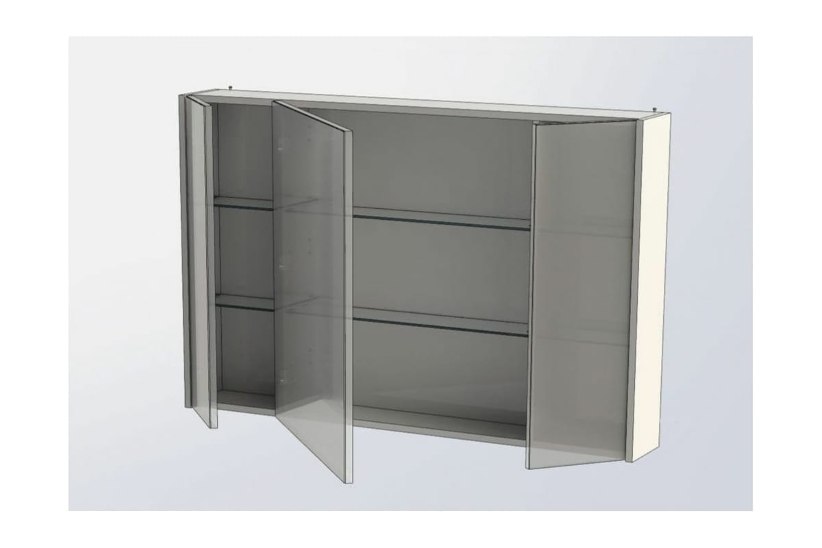 Приобрести aquanet зеркальный шкаф остин 120 см, белый